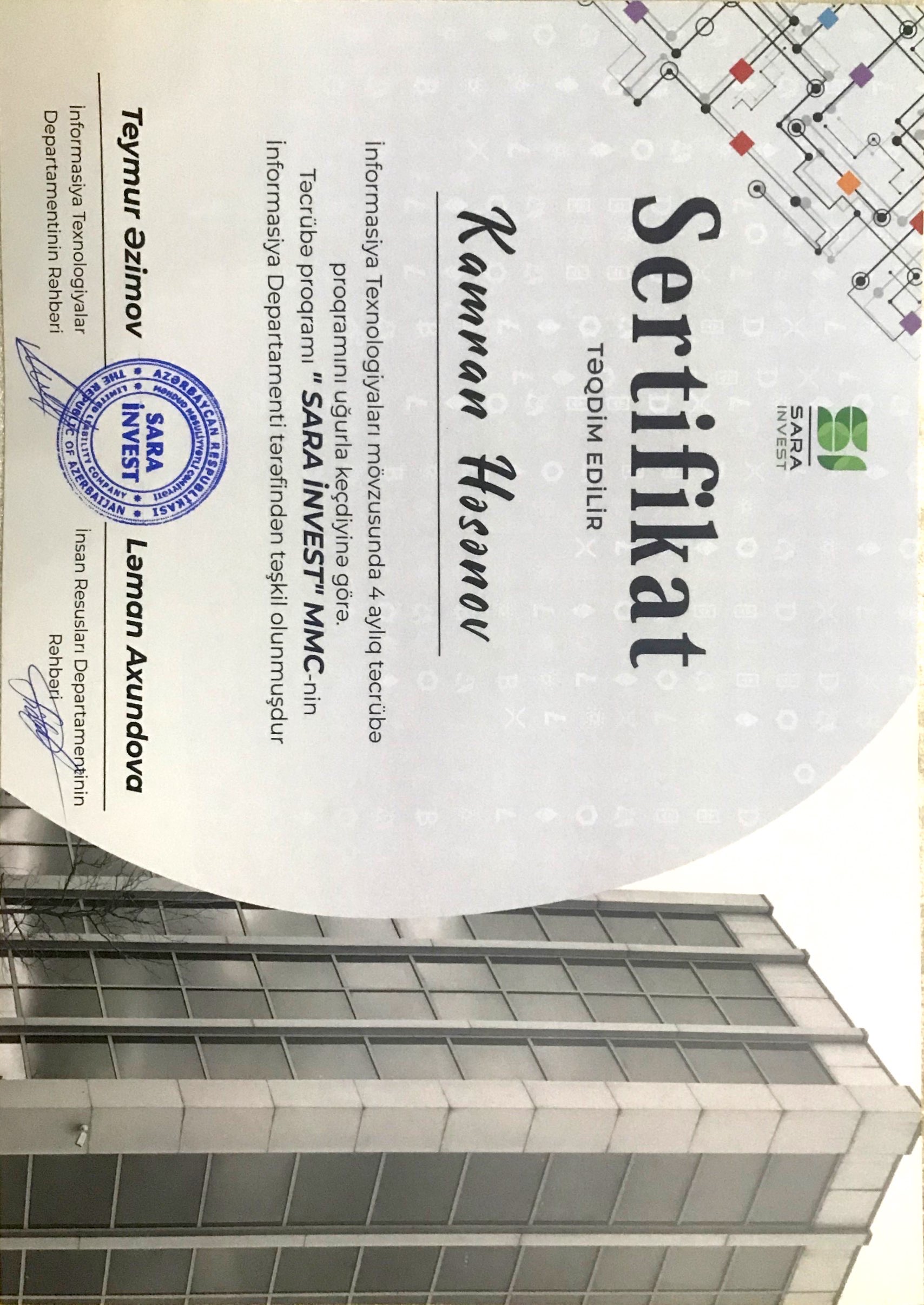 Certificate
